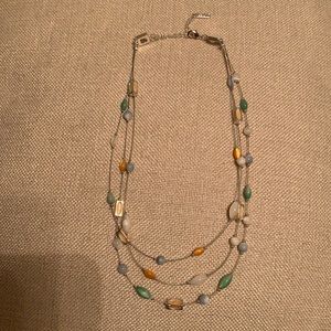 🌺🌺Napier Silver and Stones Necklace